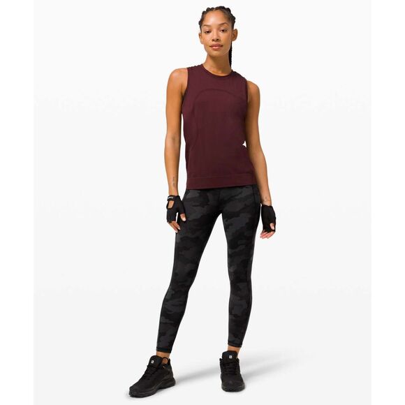 NEW Lululemon l High-Rise Tight 28 SIZE 10 Heritage 365 Camo Deep Coal Multi - Picture 1 of 8